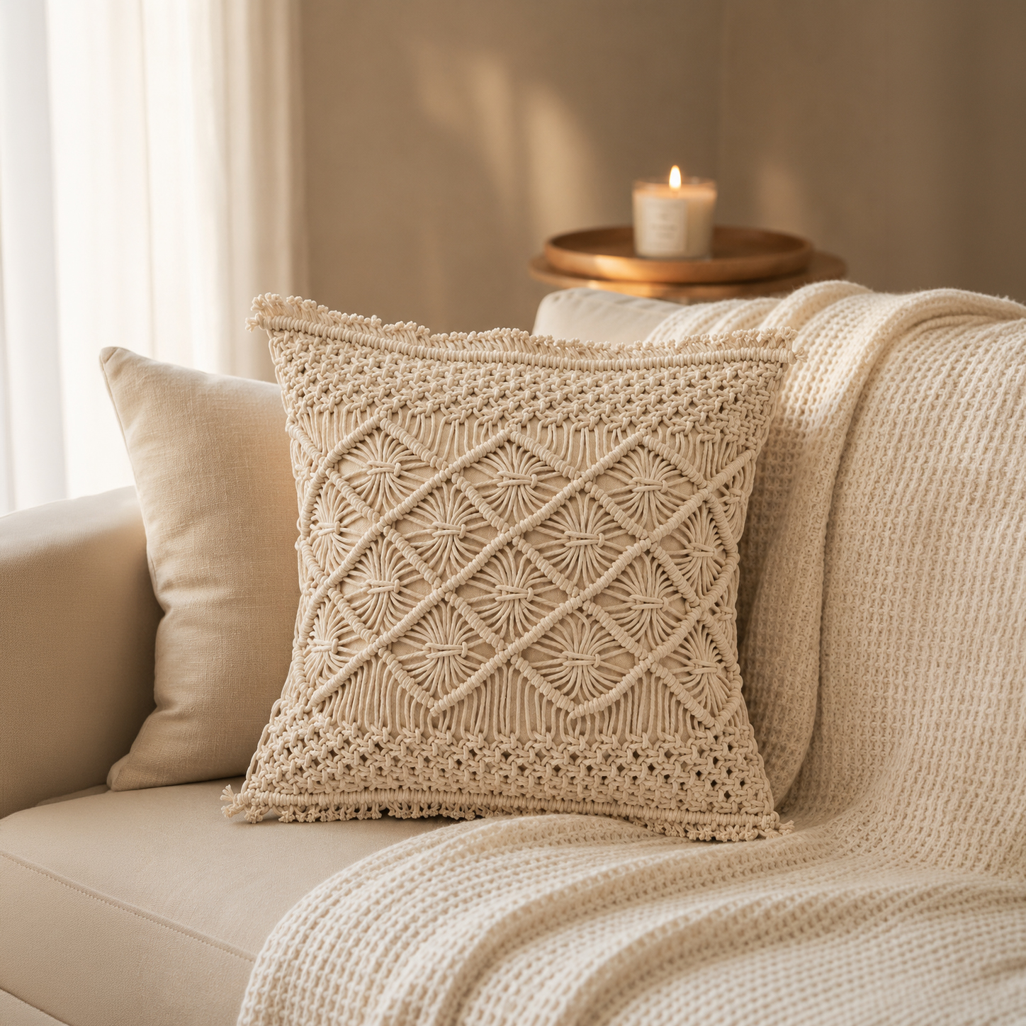 Fringe Loom Cushion