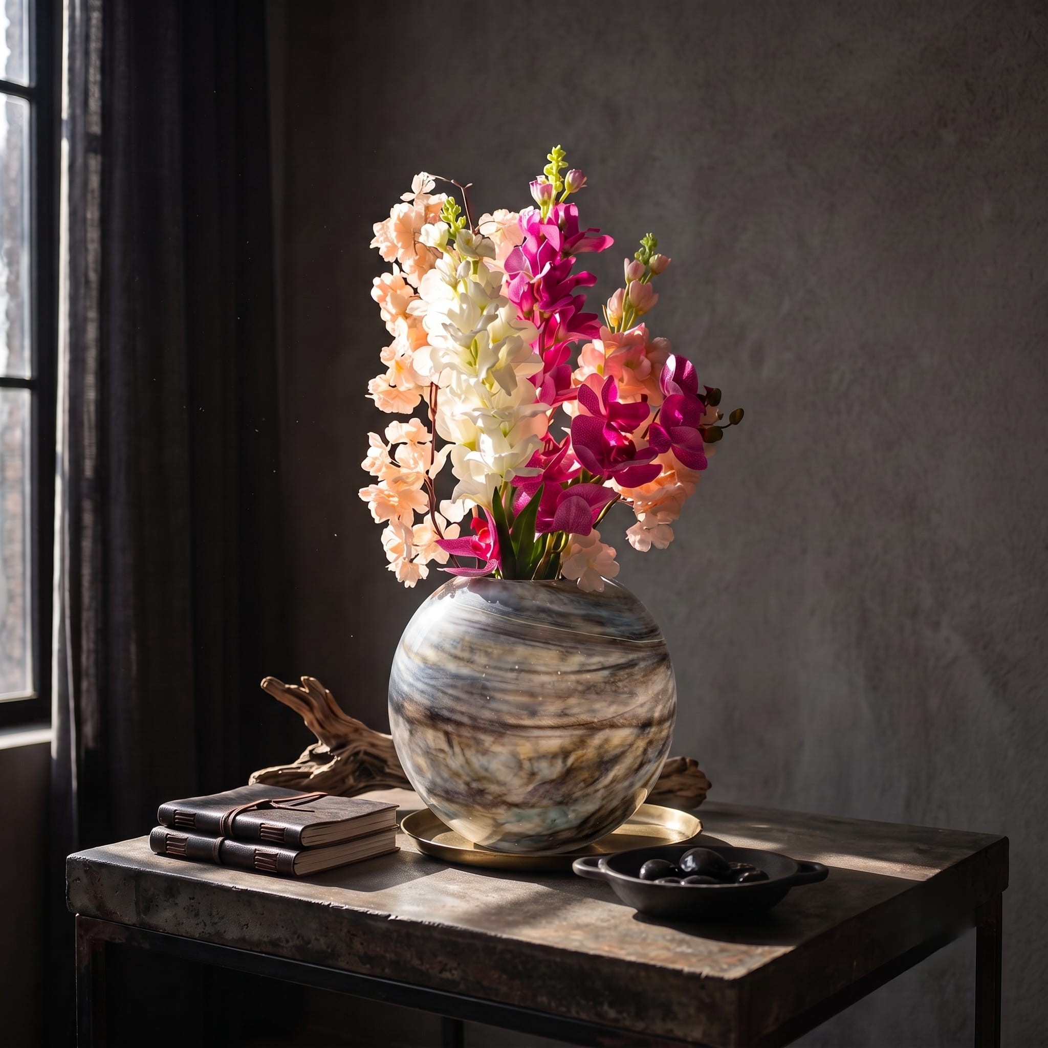 Marble Ceramic Glass Vase