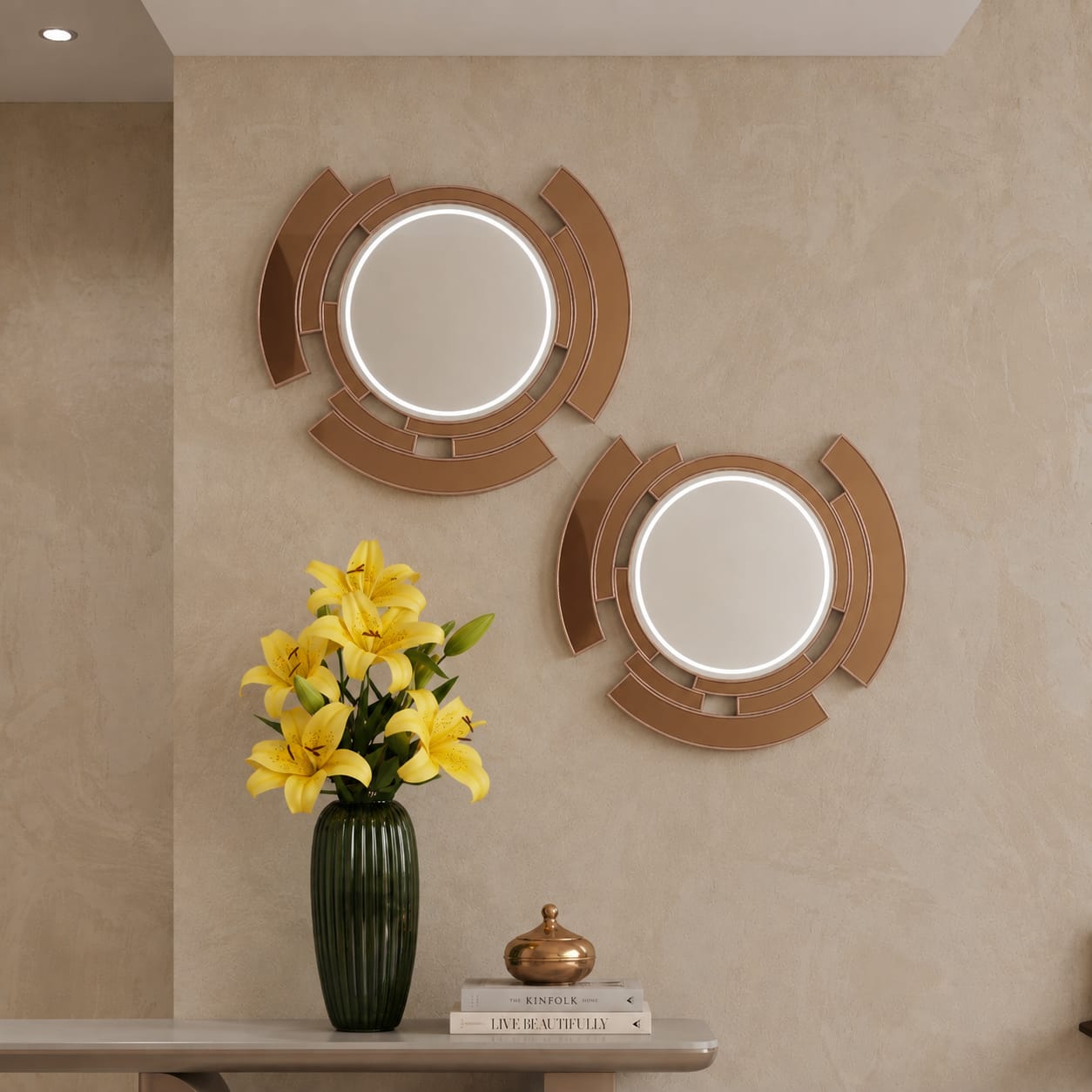 Wheel Accent Mirror